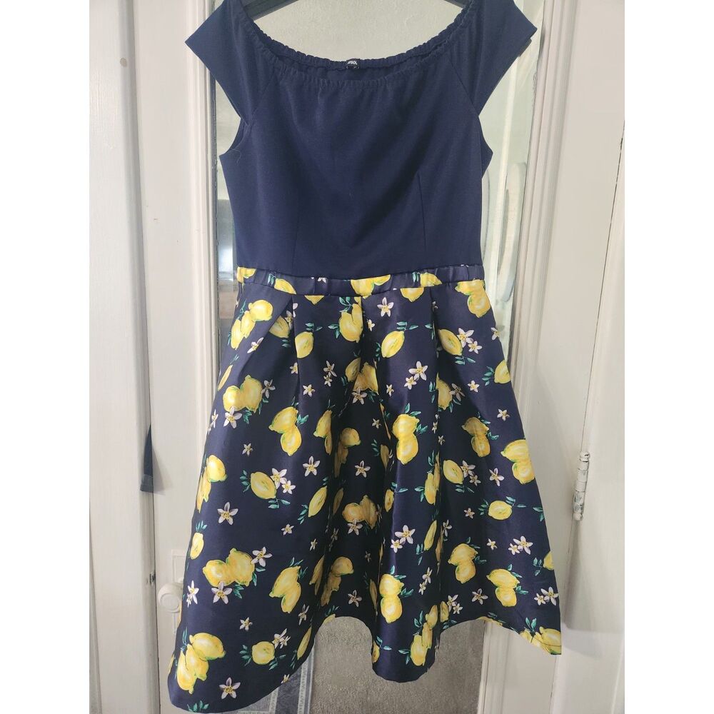 Musol Women's cap sleeve 1940 style dress Sz XL